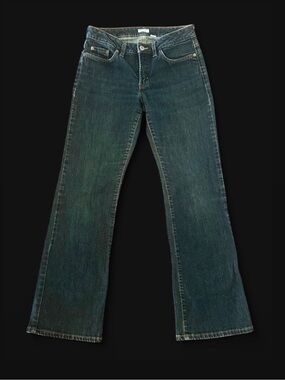 Halogen Dark Wash Denim Low Rise Bootcut Jeans Made in Canada Size 4